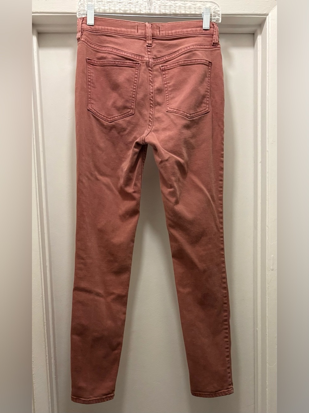 Free People Skinny Leg Ankle Faded Jeans in Rust Pink Women’s 28 Grunge,90s,boho - Picture 3 of 9